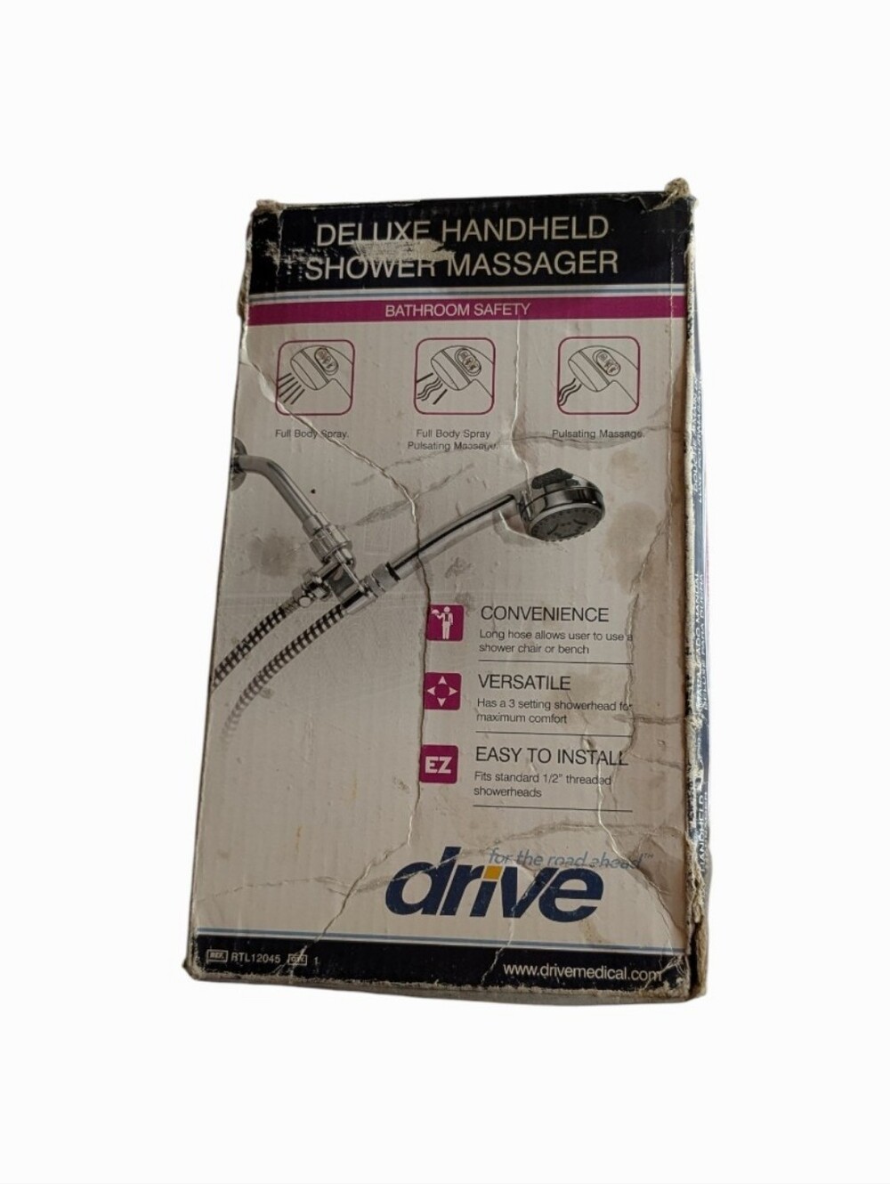 Drive Deluxe Handheld Shower Massager